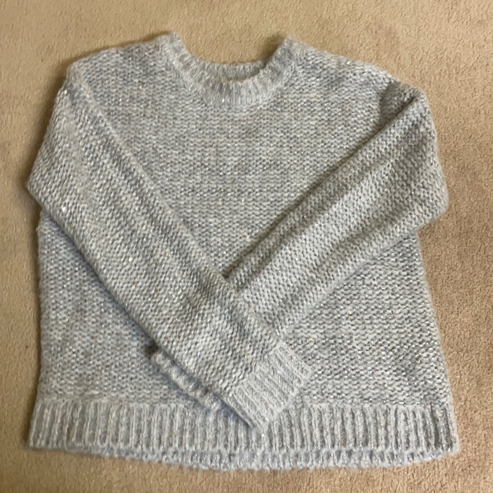 Fat face women’s size USA 4 sparkle sweater gray
